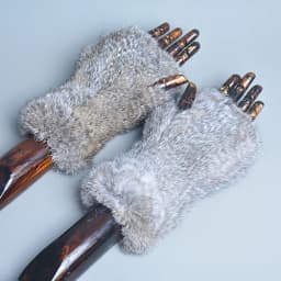 Lady Winter 100% Natural Real Rex Rabbit Fur Glove Women Soft Rex Rabbit Fur Glove Foashion Warm Knitted Genuine Fur Gloves