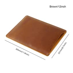 Designer Cowhide Quilted Computer Laptop Cover Custom Leather Laptop Sleeves Bag Case For 12" 13" 14" Macbook Pro