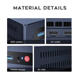 Beelink Mini S Mini S12 N95 Windows 11 Home Intel Gen N5095 8GB 256GB 12G 256G 1000M WiFi5 Desktop Gaming PC Computer