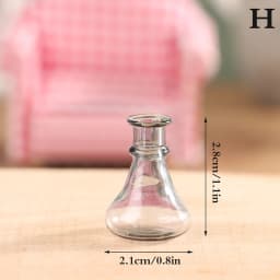 24 Styles 1/12 Miniature Dollhouse Glass Vase Mini Flower Vase for Doll House Decoration Accessories
