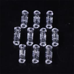 10PCS Leak-Proof Double Helix Luer Lock Adapter Medical Sterile Syringe Connector Transparent Plastic for Veterinary Use