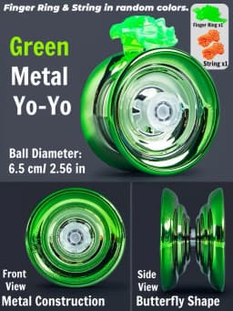 Children's yo-yo toy for beginners made of metal. Halloween and Christmas gift