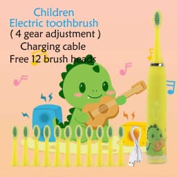 Kids Sonic Electric Toothbrush Rechargeable Smart Timer Colorful Cartoon Teeth Whitening Portable USB Charging Tooth Brush