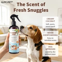 500ml Natural Pet Deodorizing Spray Coconut Scent Long Lasting Pet Safe Odor Eliminator Refreshing for Dogs Cats Daily Grooming