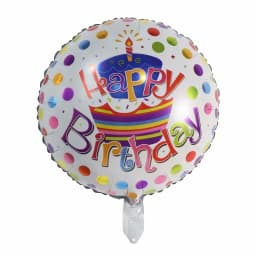 50pcs 18inch Round Foil Balloon Happy Birthday Inflatable Foil Helium Balloons Birthday Party Decoration Kids Toys Air Globos