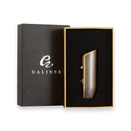 GALINER Metal Cigar Lighter Windproof Portable Butane Gas 3 Torch Jet Lighters Cigar Tool With Cigar Punch
