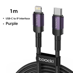 Toocki USB C Cable to iP Cable PD 27W Fast Charging Cable for iPhone 14 13 Pro Max Pad Air Type C iP Data Cord for iPhone X XS