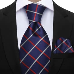 Elegant Ties For Men Gift Fashion Men Tie Set Striped Dot Luxury Necktie Handchief 2 Pcs Business Wedding Suit Accessories