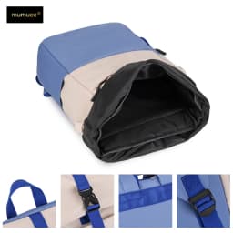 Roll Top Casual Backpack, Large Capacity Business Laptop Bag, Commute Work Backpack for Office & College Students