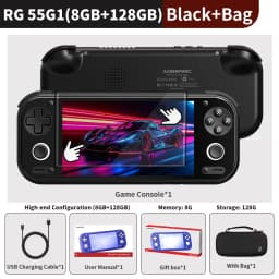 Anbernic RG 55G1 Retro Handheld Game Console 5.5" IPS Android 6000mAh 3D Hall Joystick Trigger AI WiFi RG55G1 Video Games Player