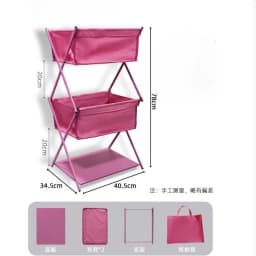 Outdoor Blackened Aluminum Alloy Storage Rack, Deformable Folding Table, Multifunctional Camping, Portable Dual-use