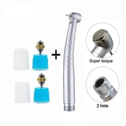 EYY Dental Dentistry High Speed Handpiece LED High Rotation Turbine Push Button 2/4 Hole Standard Torque Head Triple Water Spray