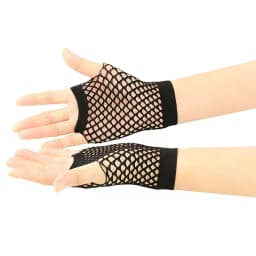 1pair Womens Short Fishnet Net Gloves Fingerless Mesh Gloves Punk Rock Fancy Night Club Party Arm Warmer Gloves Sexy Gloves