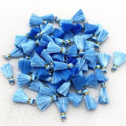 100/50Pcs 20mm Mini Metal Hanging Ring Tassel Trim Pendant DIY Craft Jewelry Handmade Earrings Decor Materials Fringe Trim