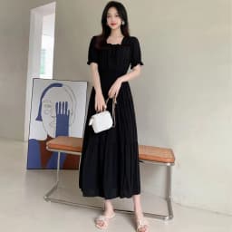 Summer New Cotton Silk Floral Print Maxi Dr ort Sve Beachwear High Waist Young Women's Large Skirt Swing Dr