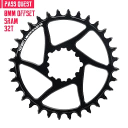 Round Oval 0mm Offset For SRAM Gx XX1 Eagle GXP PASS QUEST Crankset Round MTB Narrow Wide Chainring 28T 30T 32T 34T 36T 38T