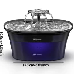 2.5L USB Pet Water Feeder Automatic Smart Drinker Water Auto Feeder Bowl Cat Dog Drinking Fountain Water Fountain(No 5V 1A Plug