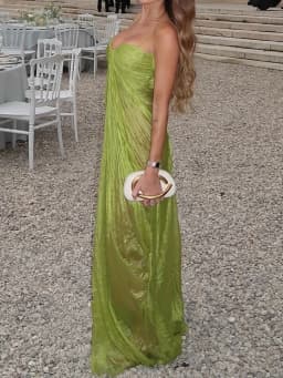 Spaghetti Strap Backless Chic Maxi Dress, Women Summer Sleeveless Elegant Party Dress, Holiday Solid Lace-Up Ladies Dress 2026