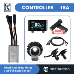 36V/48V 15-30A Waterproof KT Controller for Electric Bike with Light Function for Kunteng Ebike Accessories with Tf01u Display