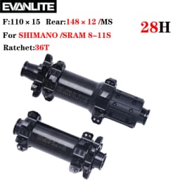 EVANLITE 350 freio a disco usado bicicleta reta bucket drive selado rolamento ultra leve 36t catraca boost hg/xd/ms dt swiss