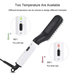 Portable Heated Hair Straighteners Mini Beard Straightener Comb Electric Flat Iron For Men Long And Short Hair Straightener