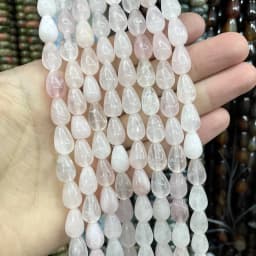 6 8 10MM Natural Stone Water Drop Turquoises Agates Quartz Jades Loose Spacer Beads For Jewelry Making DIY Bracelet Accessories