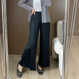 2026 New Miyake Loose Large Size Nine-minute Pants High-waisted Draped Pleated Leisure Thin Pleated Straight Wide-leg Pants Thin