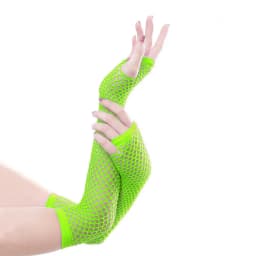 1pair Womens Long Fishnet Net Gloves Fingerless Mesh Gloves Punk Rock Fancy Night Club Party Arm Warmer Gloves Sexy Gloves