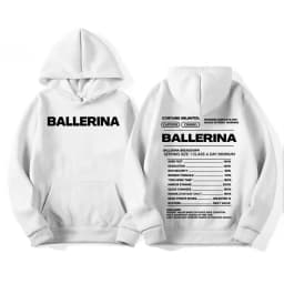 Funny Ballet Dancer Gift Letters Print Hoodies Men Women Clothing Fashion Aesthetic Sweatshirts Fleece Casual Long Sleeve Hoodie