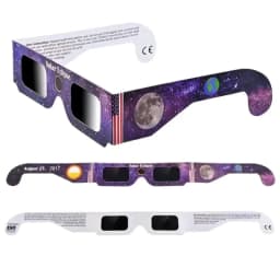 5PCS Premium Eclipse Eyeglasses AAS Approved Solar Glasses CE and ISO Certified HD Filter Film Crisp Image Goggles Paper Eyewear