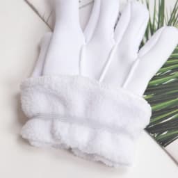 Men Women's Winter Thicken Snow Gloves Thermal Super Warm White Color Cotton Gloves Work Cycling Bike Mittens Quilted Warm