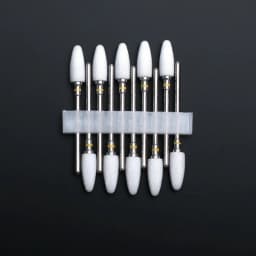 10pcs Ceramic Nail Drill Bits Set Milling Cutter for Electric Manicure Bit Flame Corn Files Pedicure Machine Polish Accesoires
