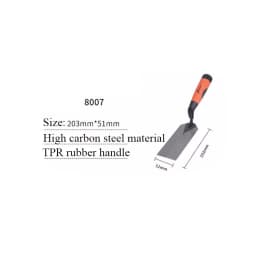 Carbon Steel Masonry Margin Trowel Pointing Trowel Putty Knife for Brick Laying with TPR Rubber Handle
