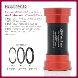 Kactus PF4130 Bicycle Bottom Bracket Pressfit Bike Central Movement Axis 30 Ceramic Bearings for BB386 Crankset Bicycle partes