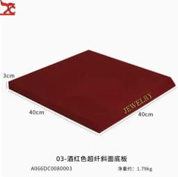 Jewelry Display Frame Necklace Display Window Portrait Wine Red High-Grade Metal Ring Earring Jewelry Display Frame
