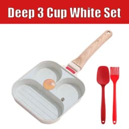 3/4 Cups Egg Frying Pan with Lid Nonstick Omelet Pancake Pan Fried Egg Pans Breakfast Grill Skillet Hamburger Steak Cooker Pan