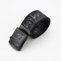 Punk Style Flame Belt - Trendy Hip-hop Street Bad Boy Personality Decoration Durable for Both Men and Women Trendy Eyelet Belt