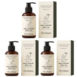 Multi Peptide Firming Body Oil Avocado Extracted Nourish Glow Radiance Skin Tightening Anti Aging Moisturizing Massage Body Oil