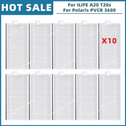 Compatible For ILIFE A20 T20s V3x / Polaris PVCR 3600 / G2 0926W / G2 0726W / G2 1226 Parts Accessories Filter Side Brush Mop