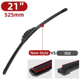 Double Rubber Strip Car Windshield Wiper Blade J Hook U Type Universal Unsupported Car Wiper 14 "16" 18 "19" 20 "21" 22 "24" 26“