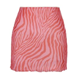 Women's Skirt Floral Print Mesh Double Layer High-waisted Mini Skirts 2025 New Summer Streetwear Club Boydcon Vintage Y2K Skirt