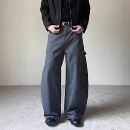 IEFB American Style Men's Casual Trousers Solid Color Patchwork Casual Washing Bottom Wide Leg Straight Male Pants Vintage 9X684