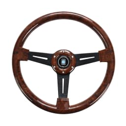 Universal 14 Inch Wood Grain Racing Steering Wheel 350mm Retro Deep Corn Drifting Sport Steering Wheels