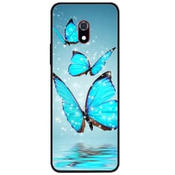 For Xiaomi mi Qin F22 Pro Case Soft Black Silicone Bumper Butterfly Painted Phone Cover for Qin F22 Pro Cases QinF22 Pro Fundas