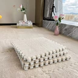 4-20 Piece Plush Play Mat for Babies BPA-Free Interlocking DIY Children's Play Mat Home Decor Floor Protection Carpet