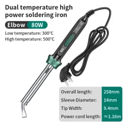 LUXIANZI Electric Solder Iron High Power 220V External Heat Adjustable Temperature Welding Pen Repair Tool With Indicator Light