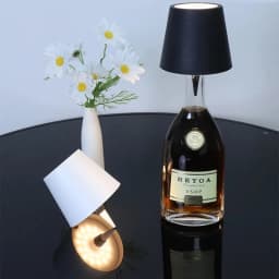 Wireless Table Lamp LED Wine Bottle Base Rechargeable Vases Light Touch Switch Bar Dining Lamp