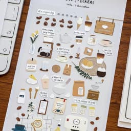 Korean Import Suatelier I Like Coffee Sticker Scrapbook Decoration PVC Stationery DIY Stickers School Office Supply