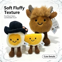 Plush Doll Series Cute Soft Rubber Key Chain Bag Pendant Plush Accessories Doll Car Pendant Holiday Gift. Plush Keychain