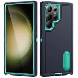 Hybrid 3 In 1 Military Grade Defender Case for Samsung Galaxy S26 Ultra/S23 FE/A56/A36/A15/A14/A13/A54/A53 Kickstand Body Cover